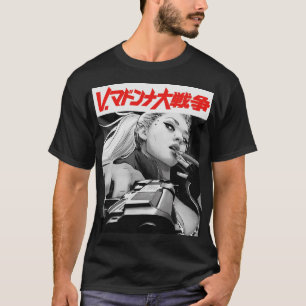 Yakuza Japanse Cyberpunk Meisje Stedelijke Stijl T-shirt