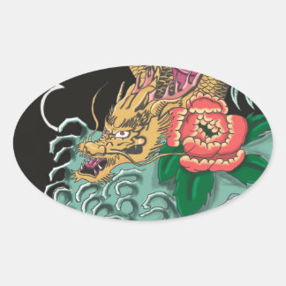 Yakuza Tattoo Ovale Sticker