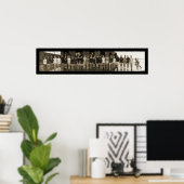 Yale Crew Team & Subs Huge Foto 1910 Poster (Thuiskantoor)