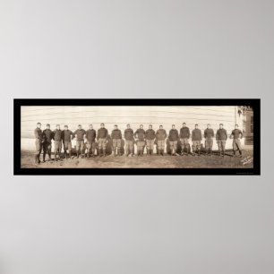 Yale Football Team Foto 1908 Poster
