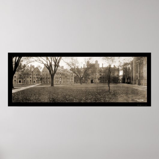 Yale, New Haven CT Foto 1909 Poster (Voorkant)