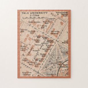 Yale Universiteit Kaart 11x14 Legpuzzel