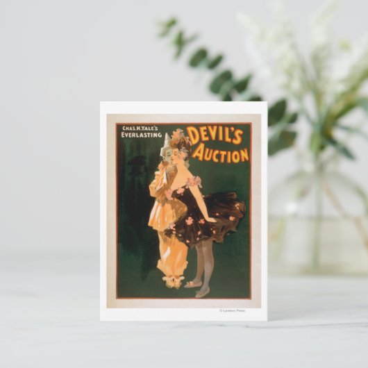 Yale's Everlasting Devil's Auction Play Briefkaart (Staand voorkant)