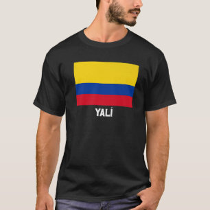 Yalí Colombia Flag Emblem Escudo Bandera Crest T-shirt