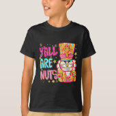 Y'all Are Nuts Nutcracker Merry Christmas Funny Xm T-shirt (Voorkant)