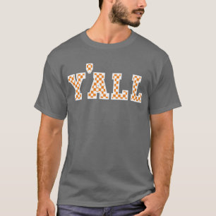 Y'ALL Collegiate Collectie Checkerboard T-Shirt