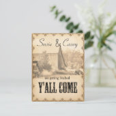 Y'all Come Faire-part de mariage ID651 (Debout devant)