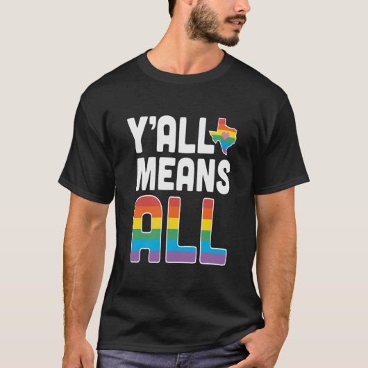 YAll Means All Essential T-shirt (Voorkant)