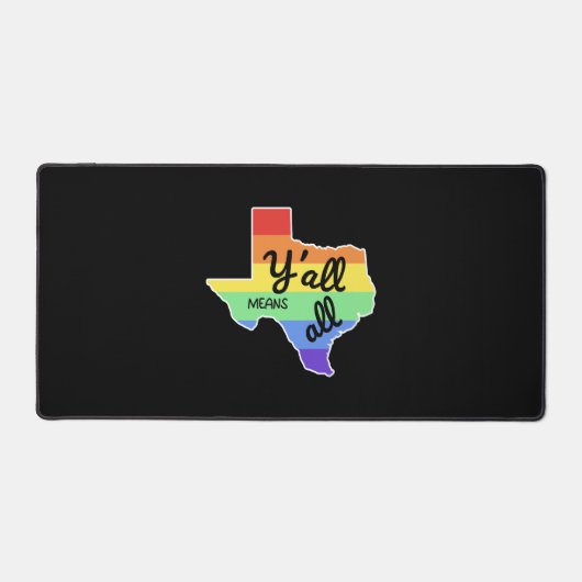 Y'all Means Y'all Design for proud LGBT+ Texan (Recto)