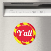 Y'all rouge/jaune aimant (In Situ (Lave-vaisselle))