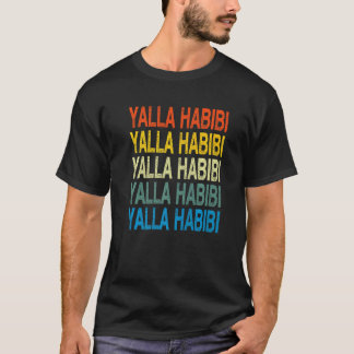Yalla Habibi Arabisch Calligrafie T-shirt