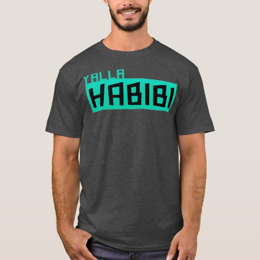 Yalla Habibi T-shirt Arabisch (Voorkant)