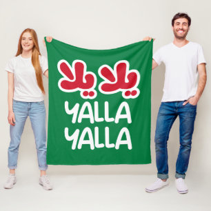 Yalla yalla fleece deken