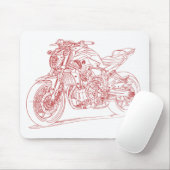 Yam FZ07 MT07 2015 Muismat (Met muis)