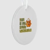 Yam is mijn spirit groente klassieker ornament (voorkant)
