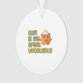 Yam is mijn spirit groente klassieker ornament (voorkant)