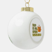 Yam Is My Spirit Vegetable Funny Playful Mood Keramische Bal Ornament (Links)