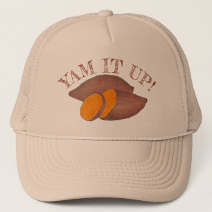 Yam it Up Funny Oranje Sweet Potato Foodie Cooking Trucker Pet