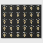 Yam wat ik Yam Funny Veggie Pun Dark BG Cadeaupapier (Vlak)