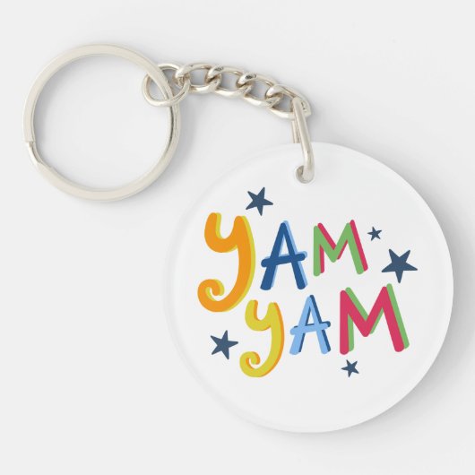 Yam Yam Black Country Key Ring Sleutelhanger (Voorkant)