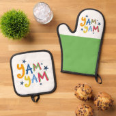 Yam Yam Black Country Schort Ovenwant & Pannenlap Set (Top down)