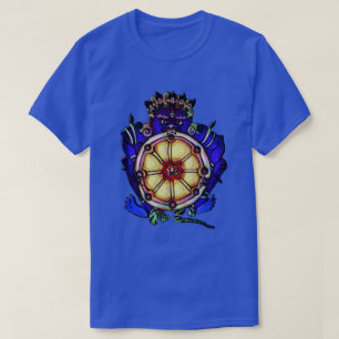 Yama & Wheel God van de Dood Indiaan T-shirt