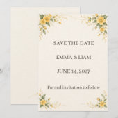 Yamabuki Save the Date (Devant / Derrière)