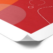 Yamaguchi - Abstract Poster van de atoomleeftijd (Hoek)