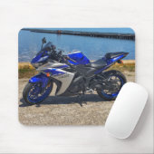 Yamaha Blue Muismat (Met muis)