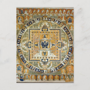 Yamantaka Vajrabhairava Tibetaanse godheid Mandala Briefkaart