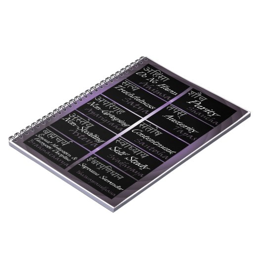 Yamas & Niyamas journal Notitieboek (Linkerzijde)