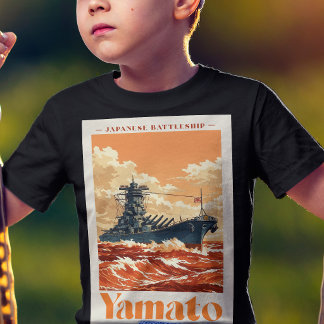 Yamato Japans Slagschip Vintage Maritieme Poster T-shirt
