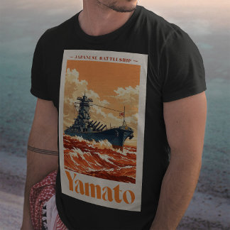 Yamato Japans Slagschip Vintage Maritieme Poster T-shirt