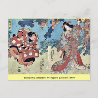 Yamauba naar kaidomaru door Utagawa, Toyokuni Ukiy Briefkaart