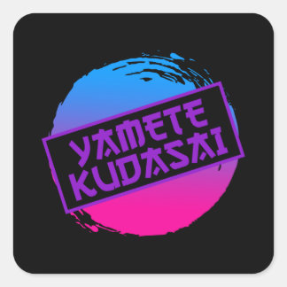 Yamete Kudasai Anime gezegde Anime Meisje Vierkante Sticker