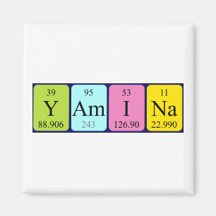 Yamina periodiek table name magnet magneet