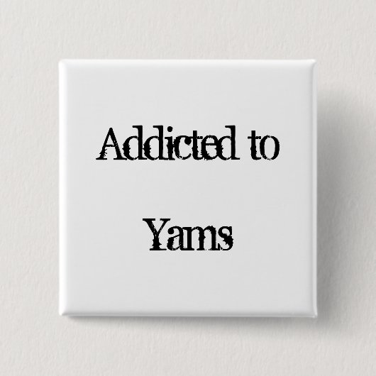 Yams Vierkante Button 5,1 Cm (Voorkant)