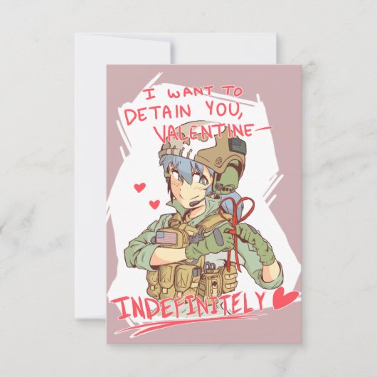 Yandere Operator Valentijn 1 Kaart (Voorkant)