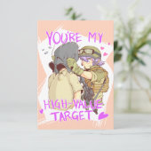 Yandere Operator Valentijn 2 Kaart (Staand voorkant)