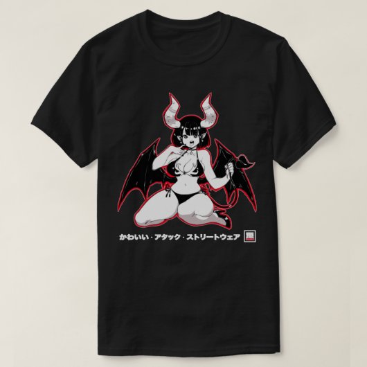 Yandere Succubus Kawaii Japans Anime Pullover Ho (Design voorkant)