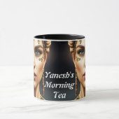 Yanesh's Morning Tea Gepersonaliseerd  Mok (Midden)