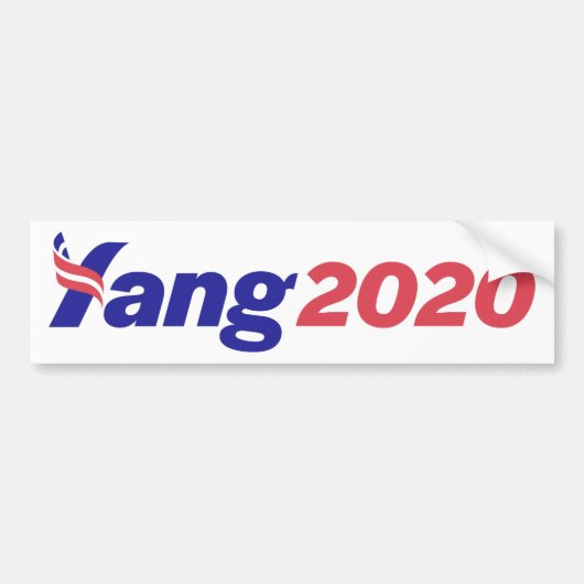 Yang 2020 Bumpersticker (Voorkant)