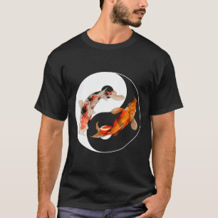 Yang Carp Balance Taijitu Japans Nishikigoi Koi T-shirt