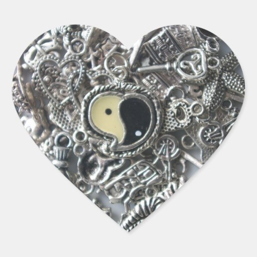 yang charm hart sticker (Voorkant)