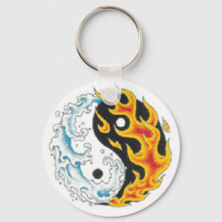 yang flame water sleutelhanger