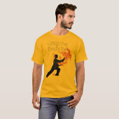Yang Tai Chi 'Fire Phoenix' Gold T-shirt (Voorkant volledig)