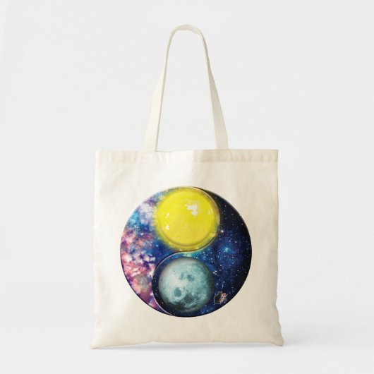 Yang-Yin/Sun-Moon Canvas tas (Voorkant)
