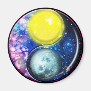 Yang-Yin/Sun-Moon Magnet Magneet