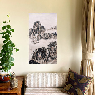 Yangtze in de herfst canvas afdruk