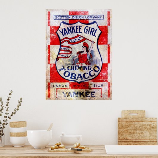 Yankee Girl Cheval Tabac Impression (Cuisine)